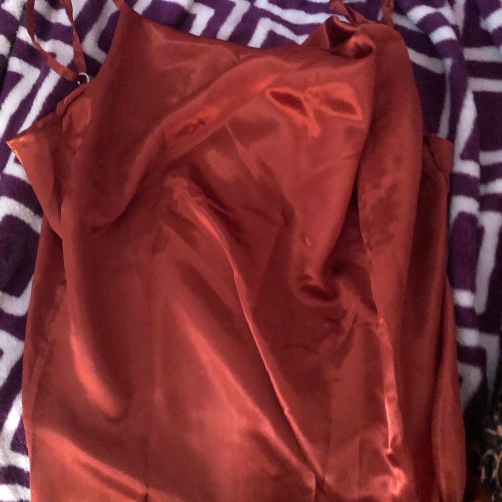 Orange Brown Mini Dress (Fits as a Large) - Picture 2 of 2
